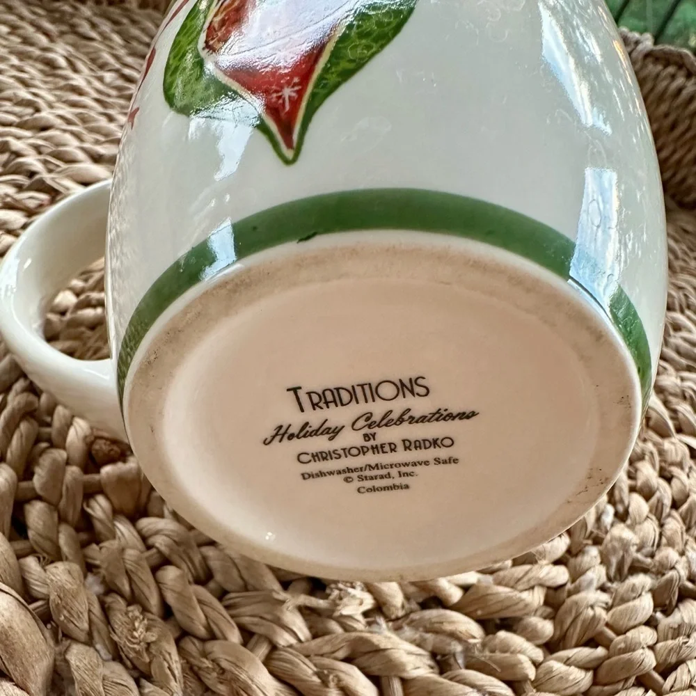 Christopher Radko Holiday Celebrations Ceramic Mug